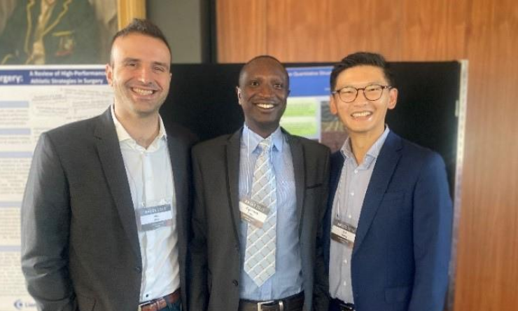 (L – R) Dr Alp Atik, Dr Bigirimana Deus, and Dr Bob Wang (not pictured Sebastian Derham).