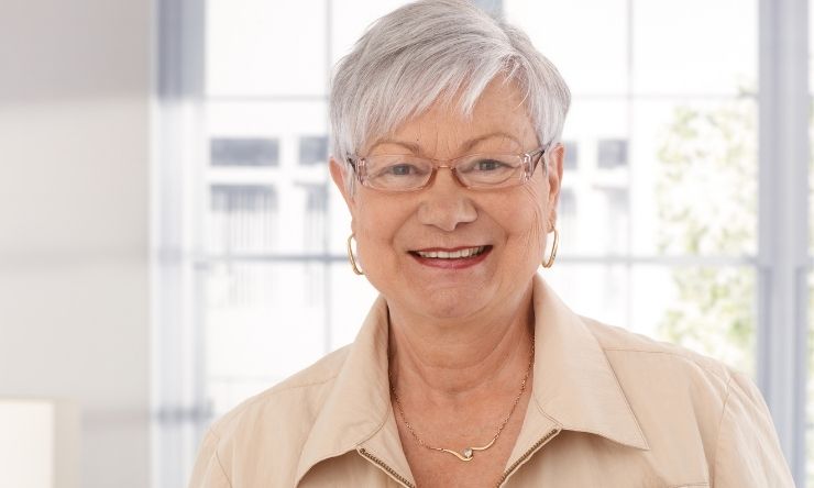Image of older woman smiling