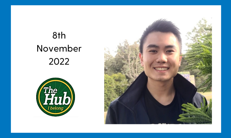 Image of Richard Kha alongside text 8th November 2022 and The Waverton Hub logo