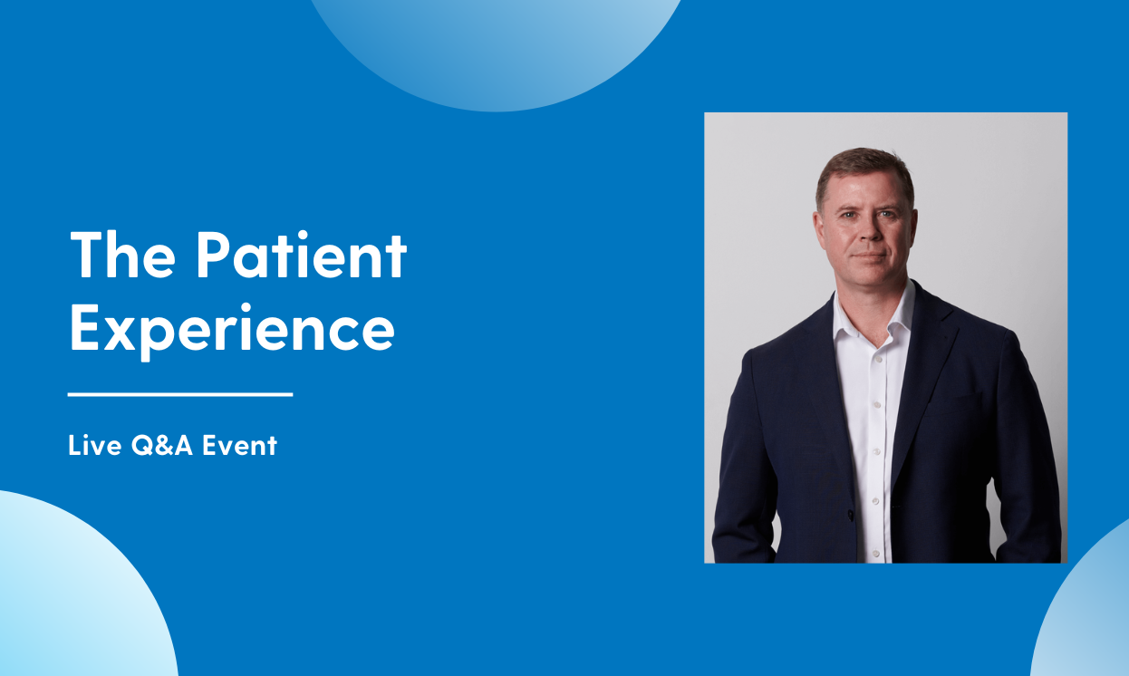 live q&a discussing the patient experience