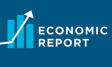 Economic impact with graph and arrow pointing up