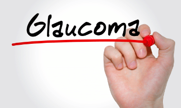 Glaucoma in whiteboard writing 