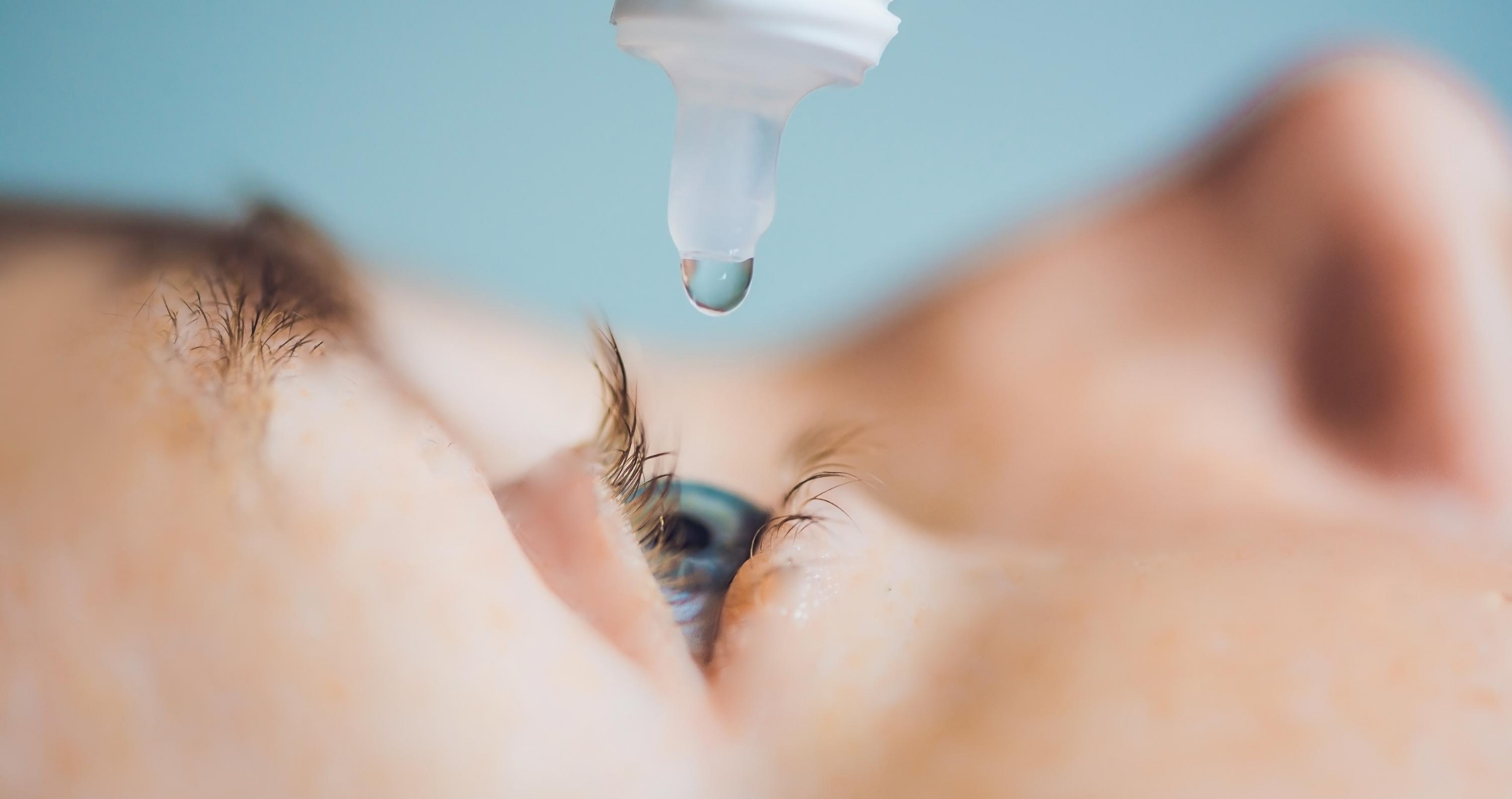 Eye Drop being administered to eye