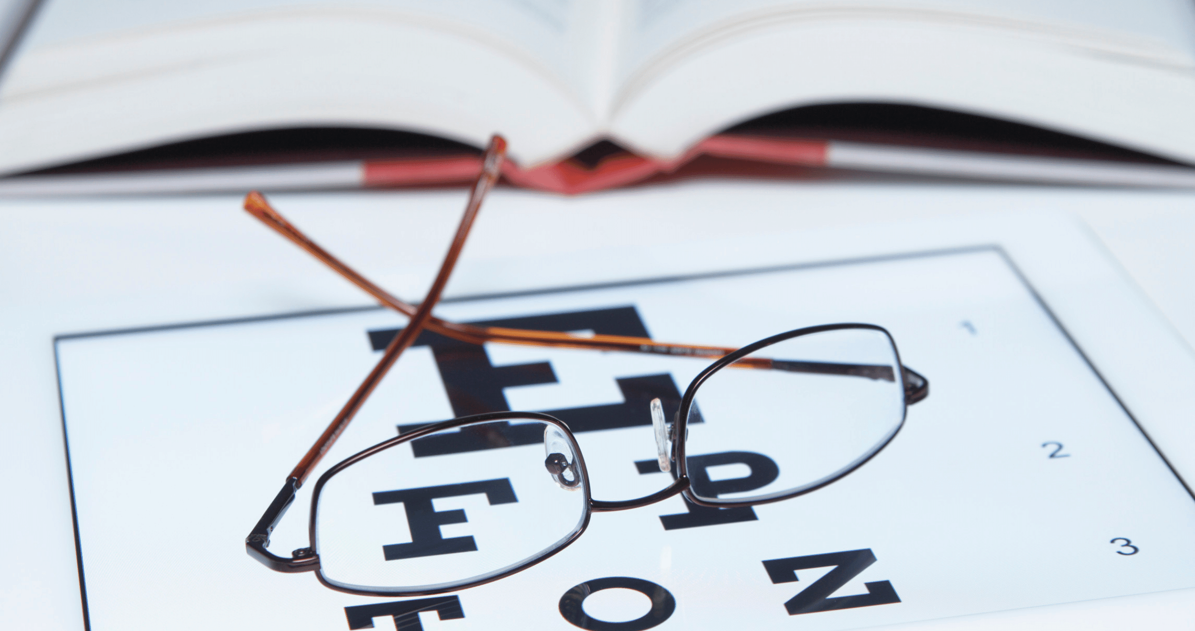 Image of Reading Glasses and Reading Chart