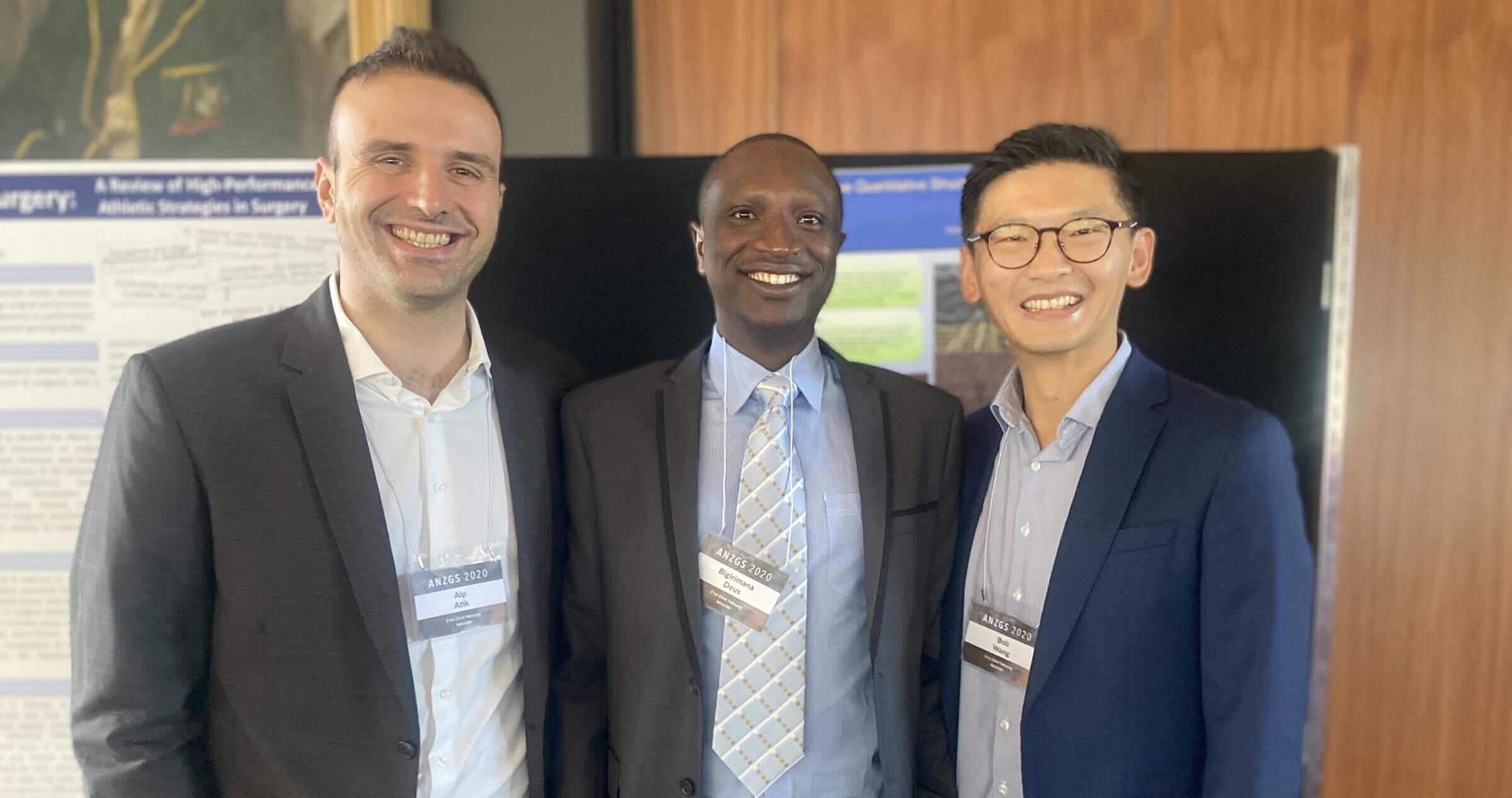 Dr Alp Atik, Dr Bigirimana Deus, and Dr Bob Wang