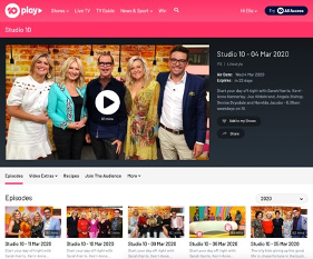 Screenshot of Kirk Pengilly appearing on Channel 10