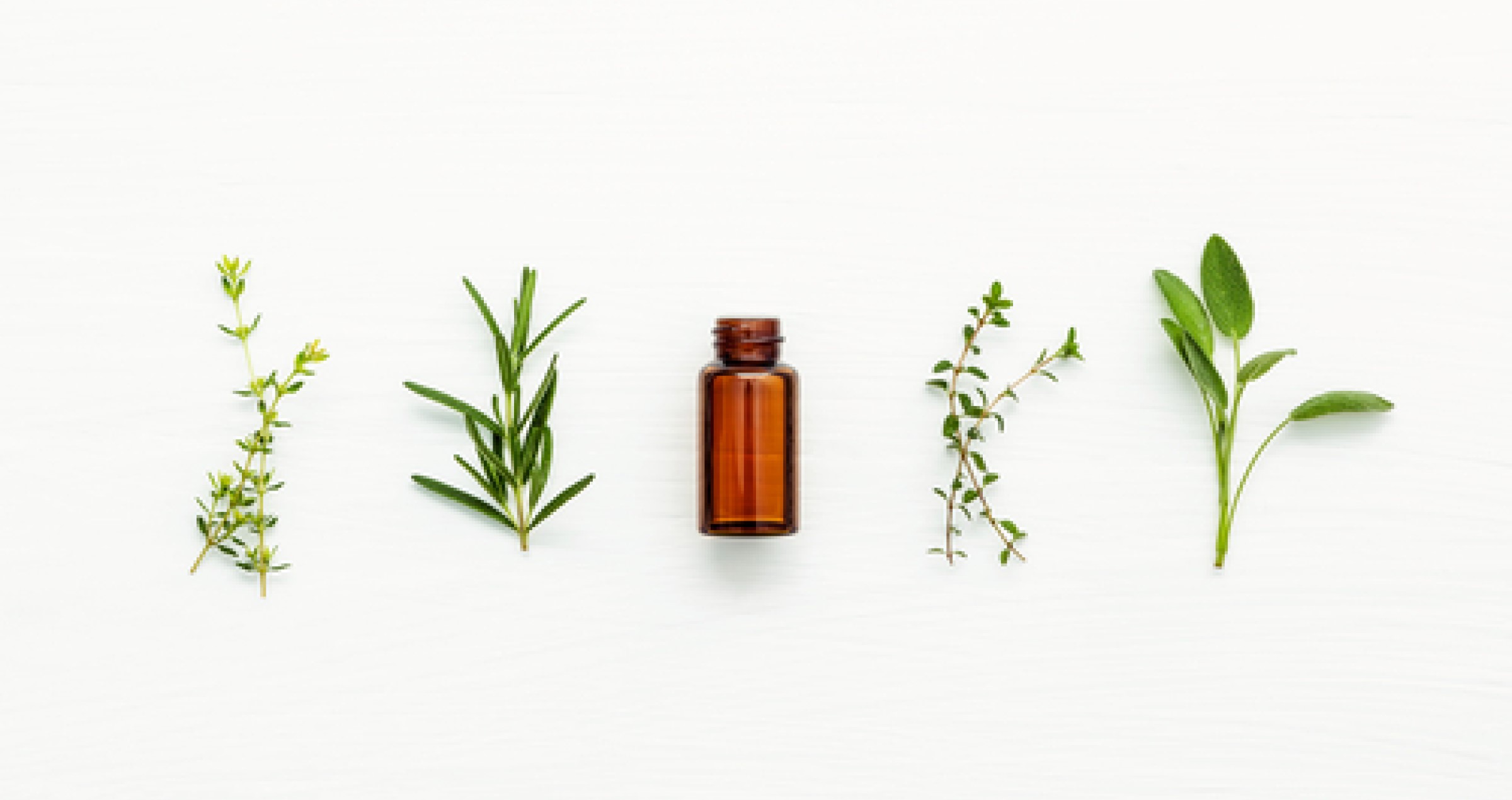 a small brown bottle and plants