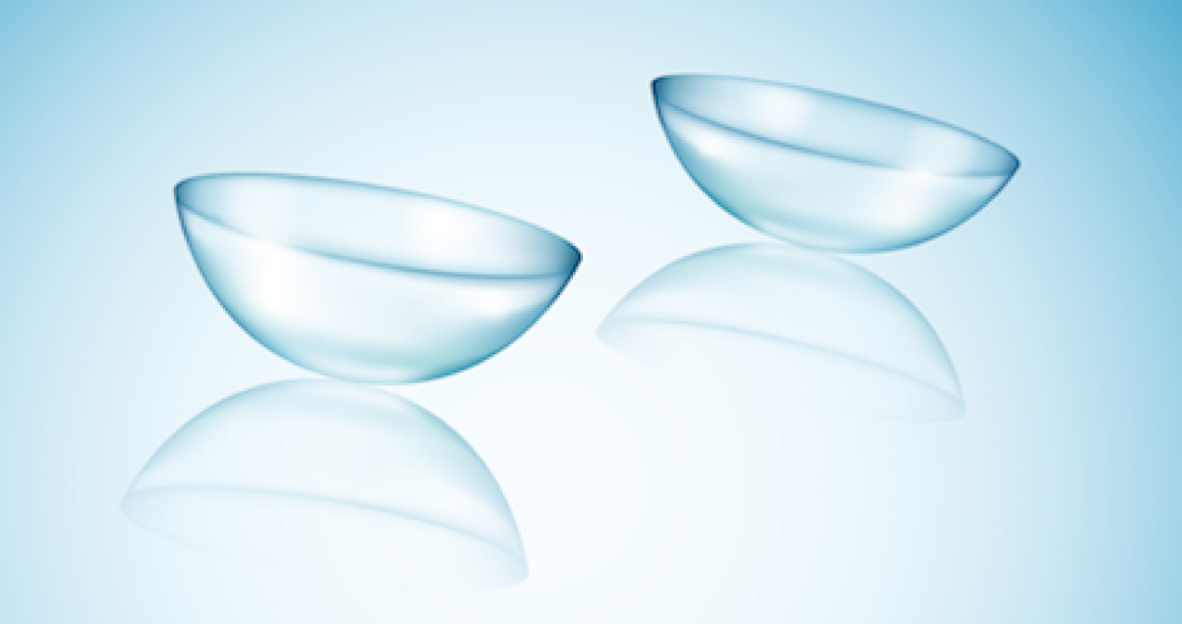 image of clear contact lenses