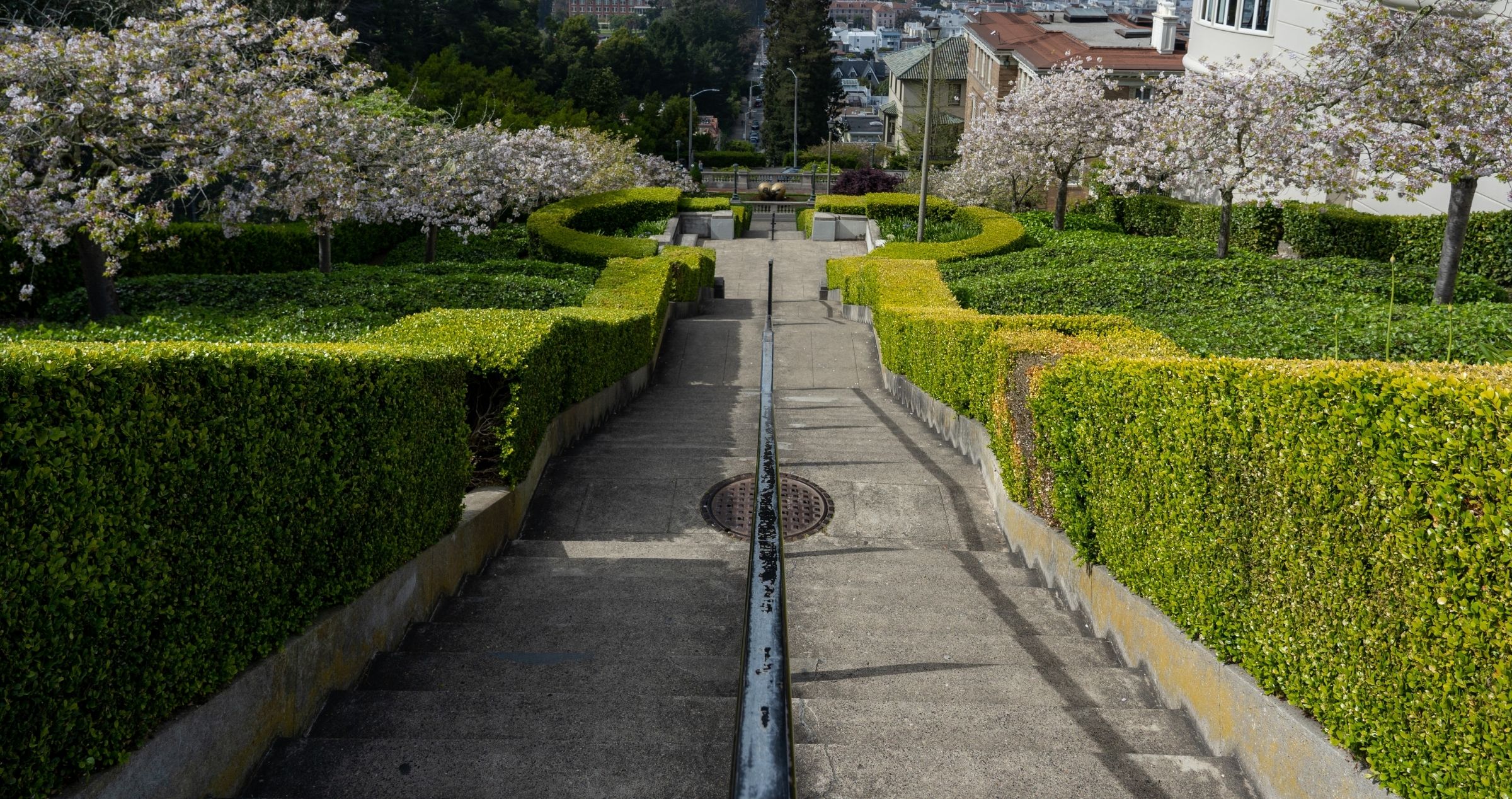 Image of a steep street path