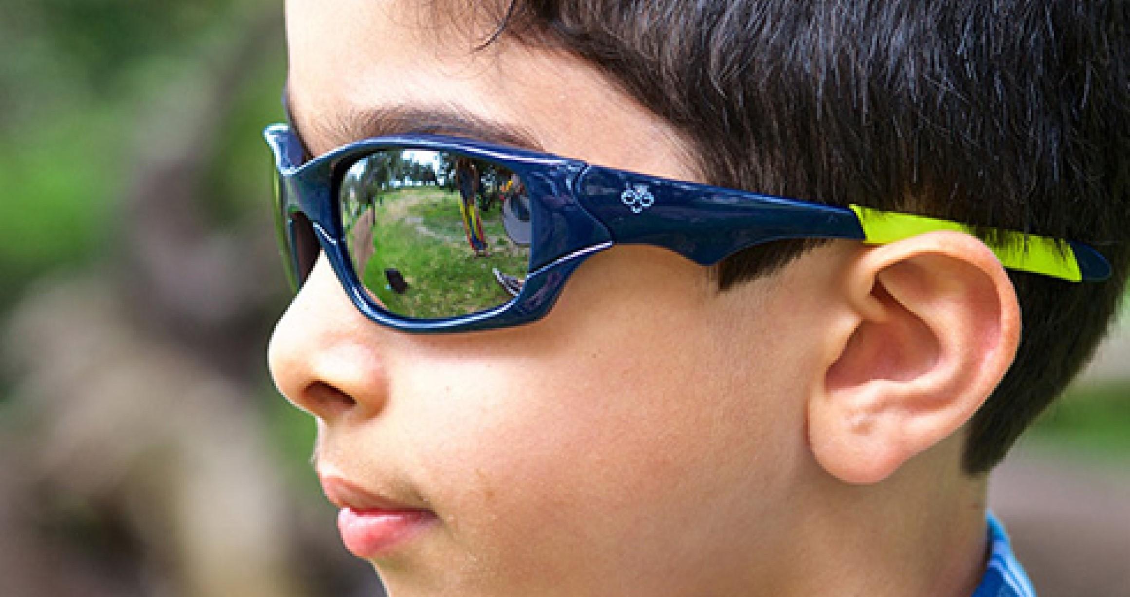 Boy wearing sunglasses