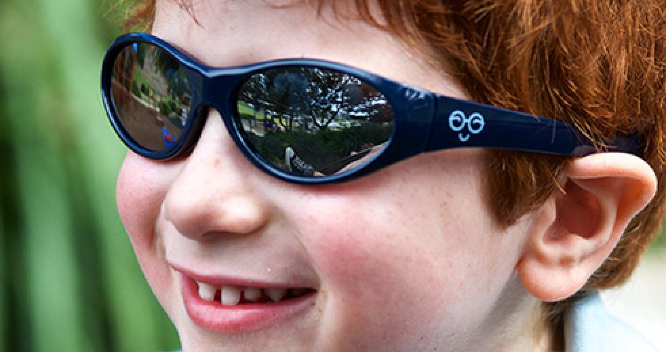 Boy wearing sunglasses