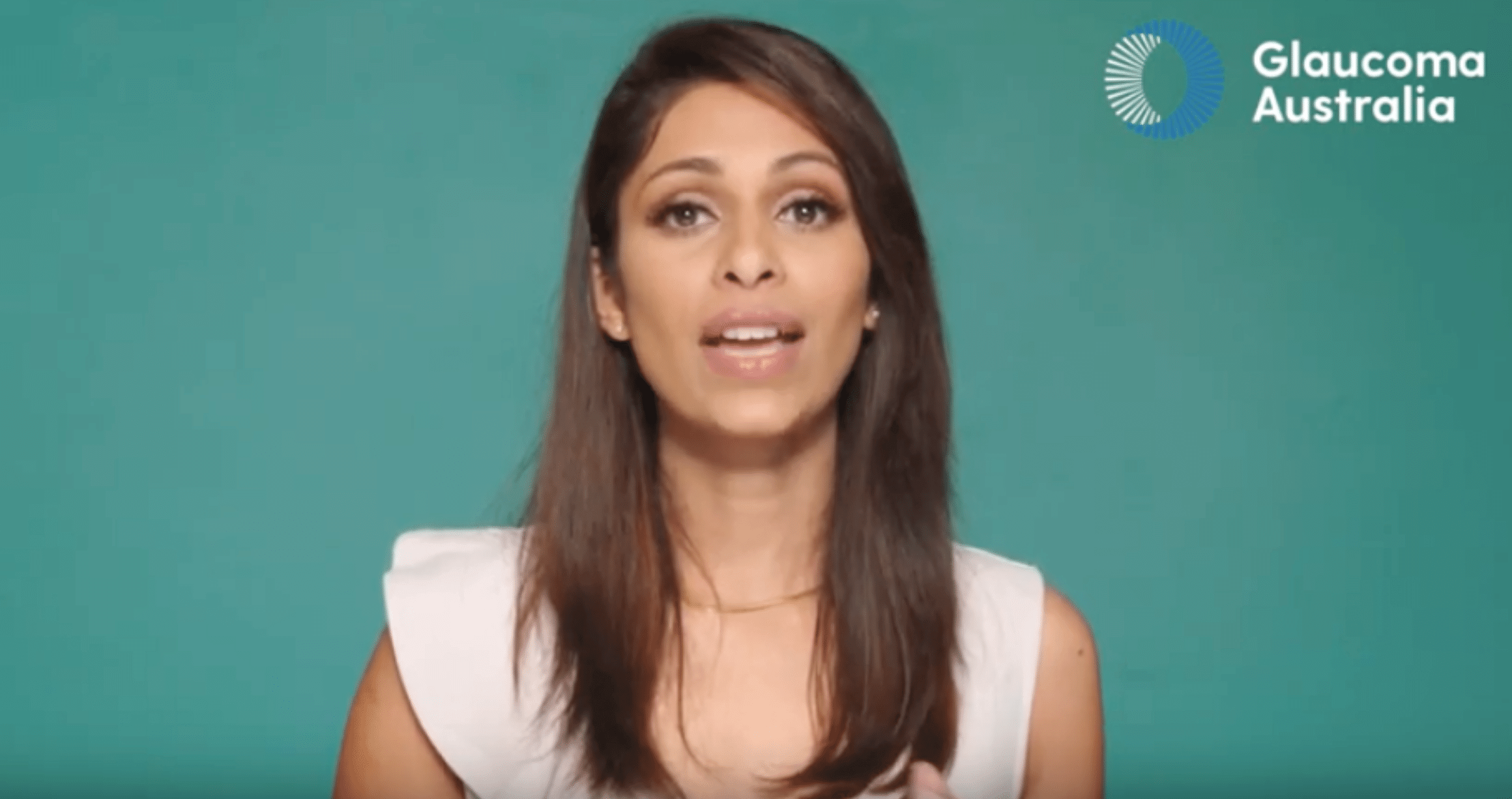 Image of professional woman against green background - Sapna Nand, Orthoptist